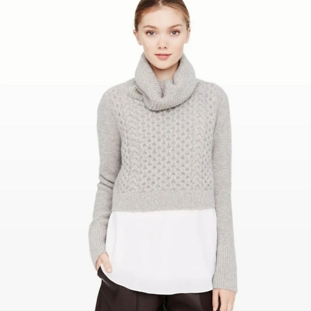 CLUB MONACO Baby Blue Turtleneck Sweather XS